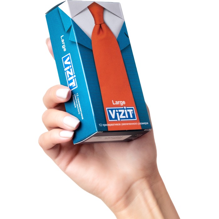 Презервативы VIZIT Large увеличенного размера - 12 шт. Фотография 4.
