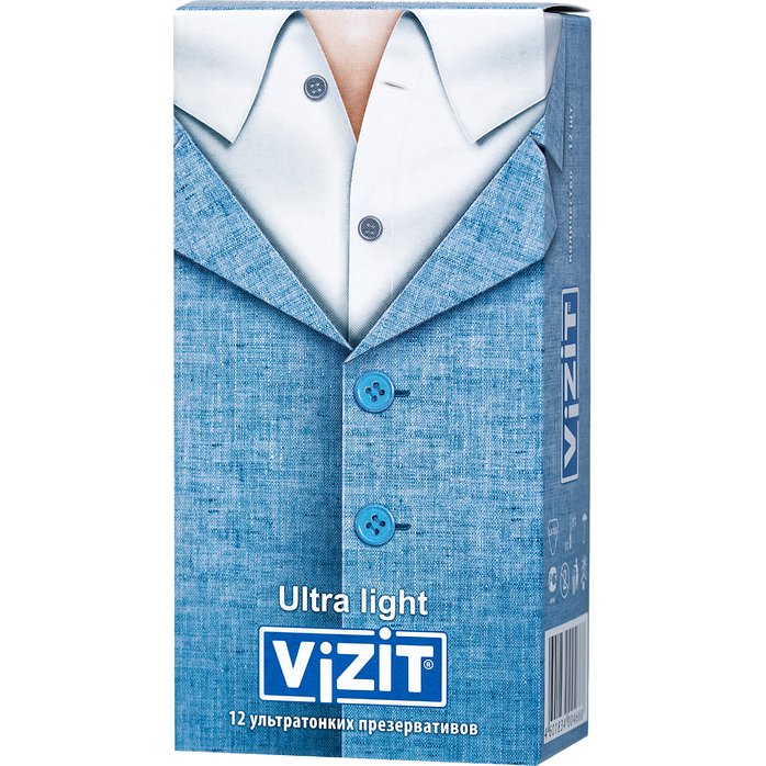 Ультратонкие презервативы VIZIT Ultra light - 12 шт. Фотография 6.