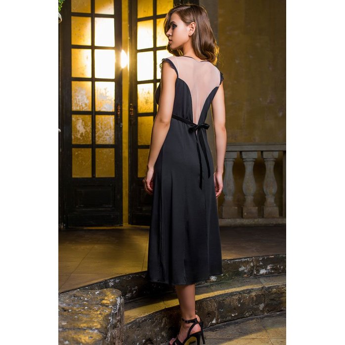Элегантная длинная сорочка Elegance de lux. Фотография 2.