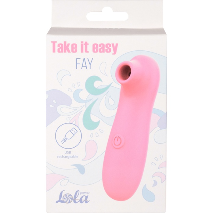 Розовый вакуум-волновой стимулятор Fay - Take it easy. Фотография 3.