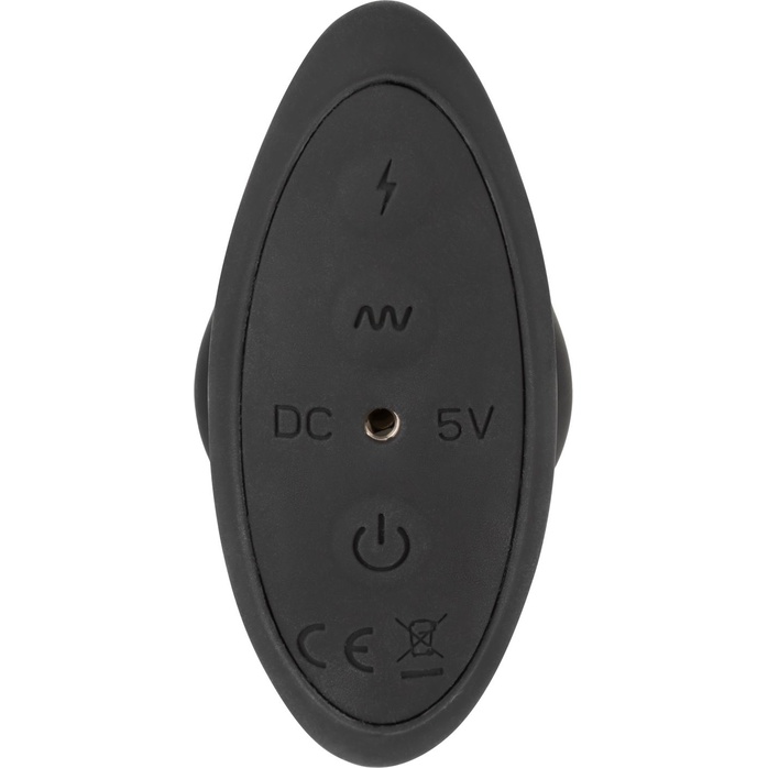 Черная анальная пробка с электростимуляцией Volt Electro-Flare - 14,5 см - Volt. Фотография 7.