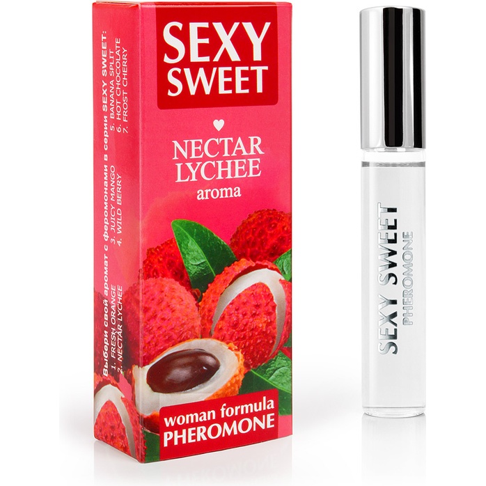 Парфюмированное средство для тела с феромонами Sexy Sweet с ароматом личи - 10 мл - Серия Sexy Sweet
