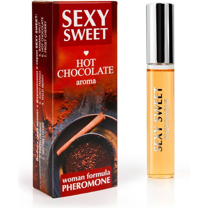 Парфюмированное средство для тела с феромонами Sexy Sweet с ароматом горячего шоколада - 10 мл - Серия Sexy Sweet