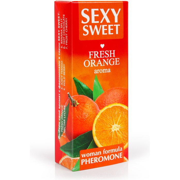 Парфюмированное средство для тела с феромонами Sexy Sweet с ароматом апельсина - 10 мл - Серия Sexy Sweet. Фотография 3.