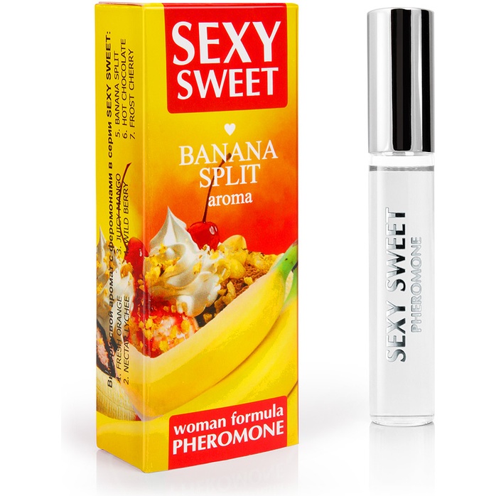 Парфюмированное средство для тела с феромонами Sexy Sweet с ароматом банана - 10 мл - Серия Sexy Sweet