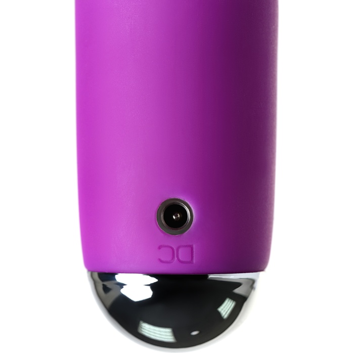 Фиолетовый вибратор с ресничками Anita - 18 см. Фотография 12.