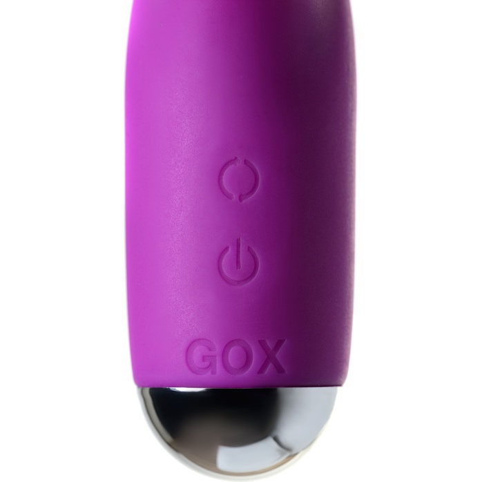 Фиолетовый вибратор с ресничками Anita - 18 см. Фотография 13.