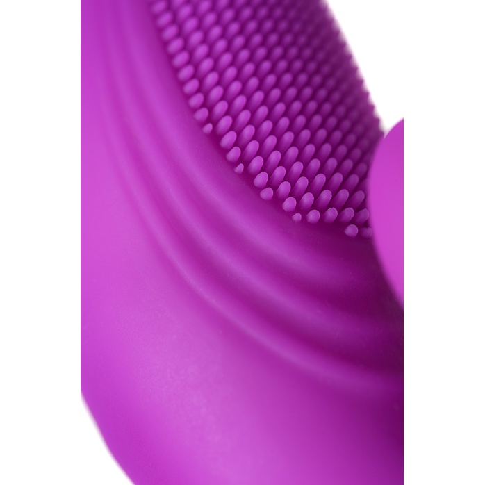 Фиолетовый вибратор с ресничками Anita - 18 см. Фотография 14.