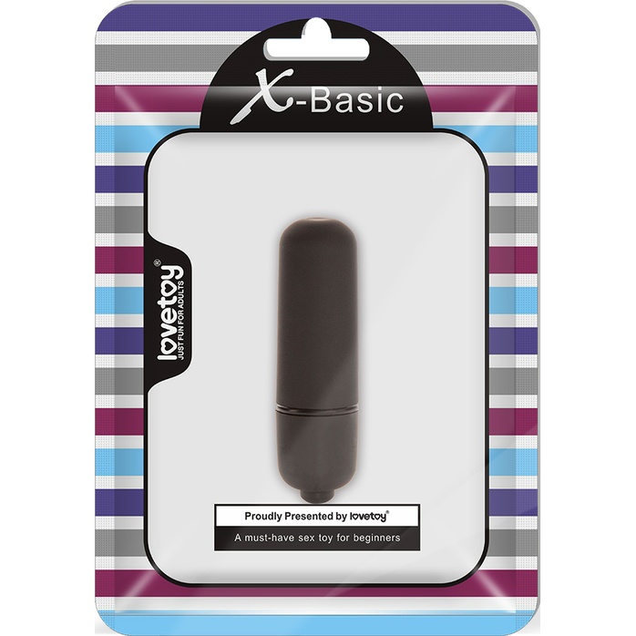 Черная вибропуля X-Basic Bullet Mini One Speed - 5,9 см. Фотография 4.