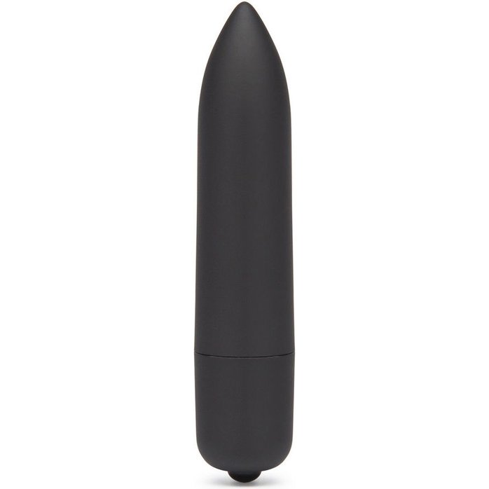 Черная вибропуля X-Basic Bullet Long One Speed - 9 см