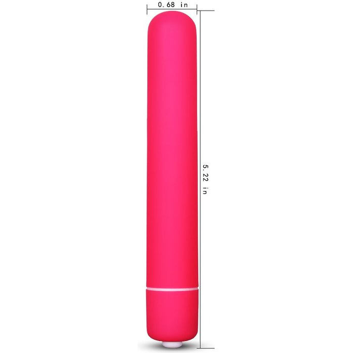 Розовая вибропуля X-Basic 10 Speeds - 13 см. Фотография 2.
