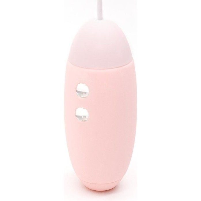 Нежно-розовое виброяйцо с вакуум-волновым действием Kiss Toy Miss VV. Фотография 2.