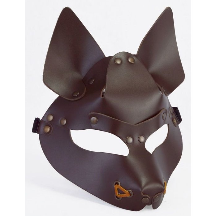 Коричневая маска Wolf - BDSM accessories