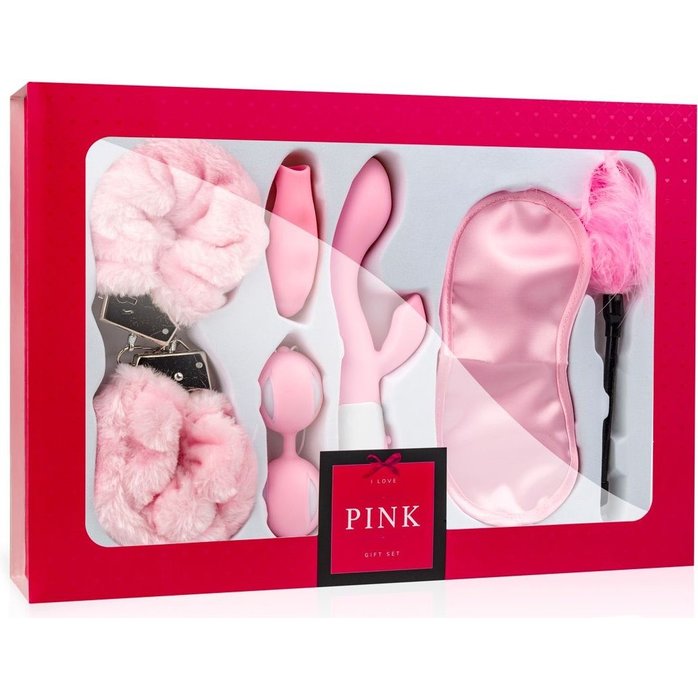 Эротический набор I Love Pink Gift Box из 6 предметов. Фотография 2.