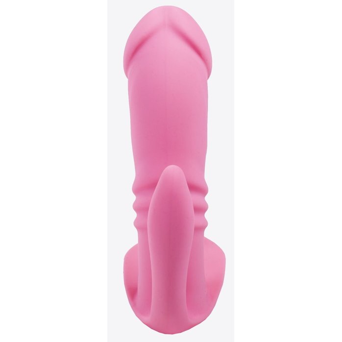 Розовый анально-вагинальный вибратор Hidden Lover. Фотография 2.