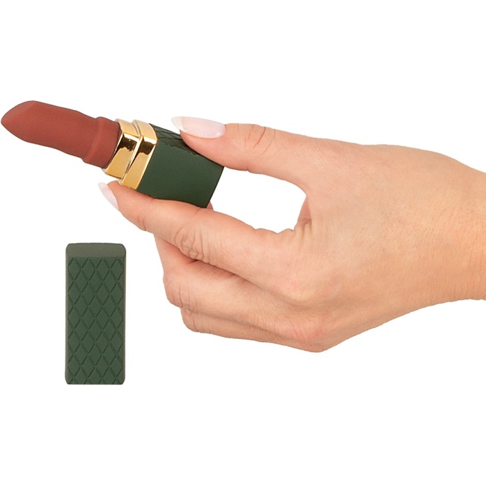 Зеленый вибратор-помада Luxurious Lipstick Vibrator - You2Toys. Фотография 3.