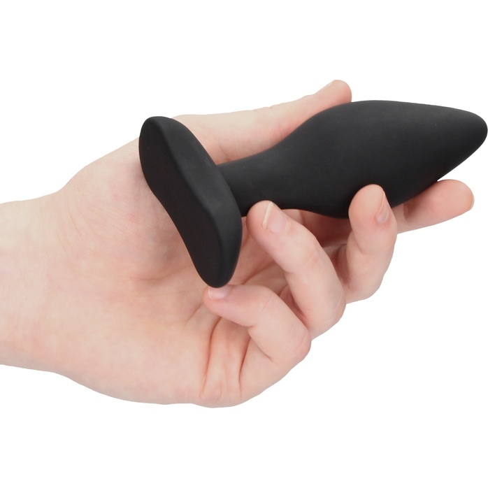 Набор из 3 черных анальных пробок Apex Butt Plug Set - Ouch!. Фотография 2.