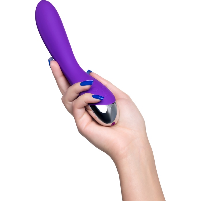 Фиолетовый вибратор «Дрючка-удовольствие» - 20,5 см. Фотография 2.