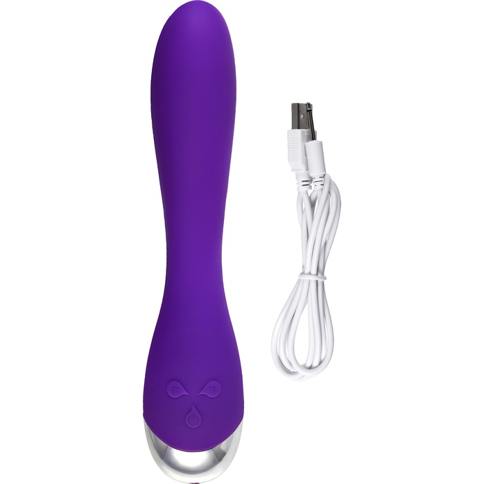 Фиолетовый вибратор «Дрючка-удовольствие» - 20,5 см. Фотография 5.