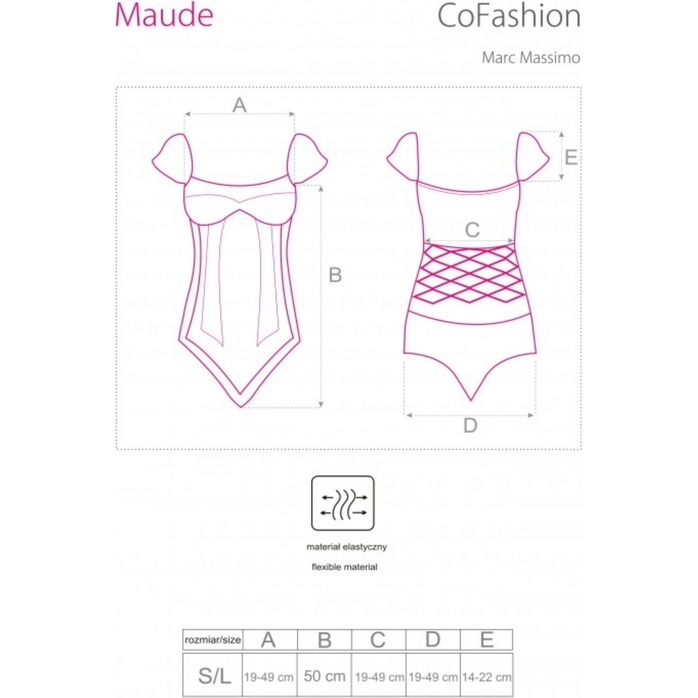 Боди в мелкую сетку Maude с рисунком. Фотография 6.