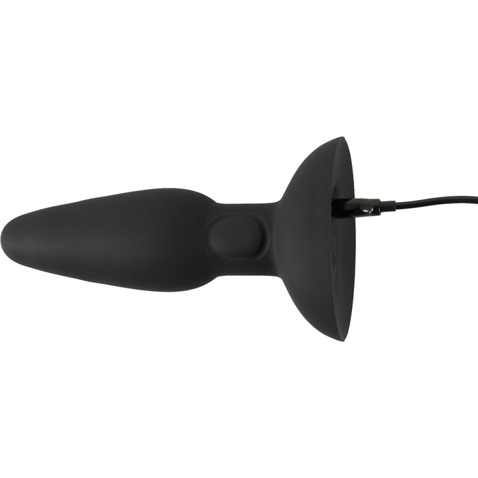Черная анальная вибропробка с пульсацией в нижней части Thumping Anus Butt Plug - 15 см - You2Toys. Фотография 6.