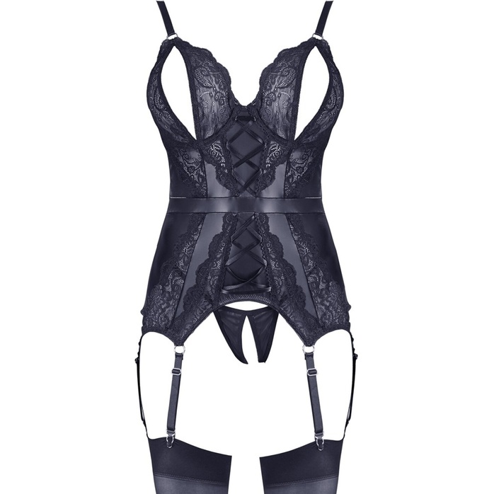 Соблазнительный корсаж из матовой ткани и кружев - Cottelli Collection. Фотография 5.