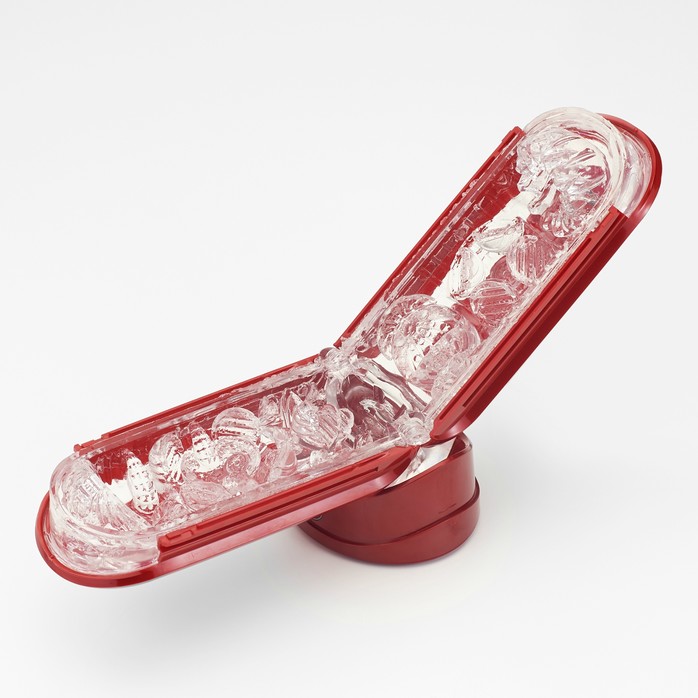 Красный мастурбатор Flip Zero Red Warmer с подогревом - FLIP Series. Фотография 4.