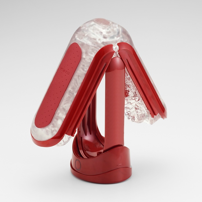 Красный мастурбатор Flip Zero Red Warmer с подогревом - FLIP Series. Фотография 5.