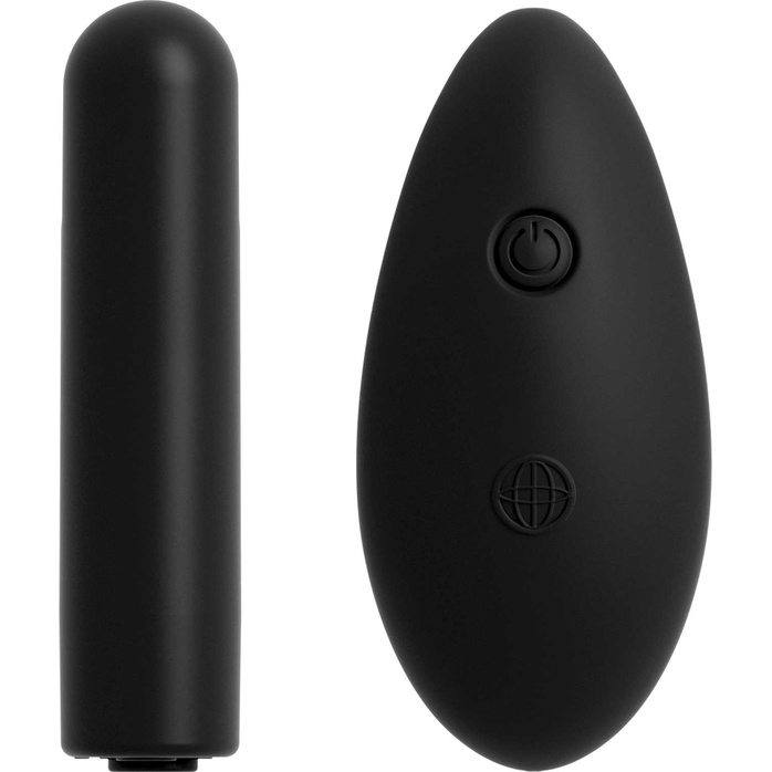 Черные трусики Remote Bowtie Bikini XL-XXL с вибрацией и анальным стимулятором - Hookup Panties. Фотография 5.