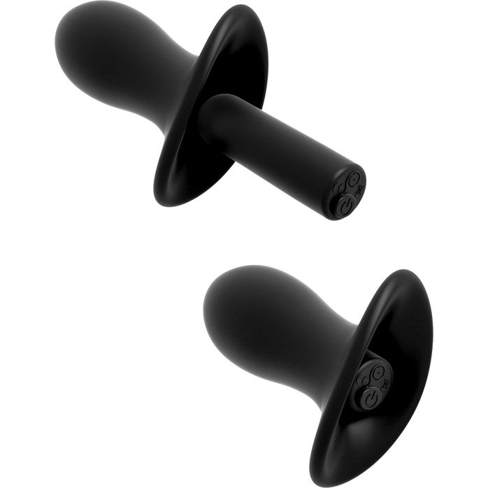 Черные трусики Remote Lace Peek-a-Boo XL-XXL с вибрацией и анальным стимулятором - Hookup Panties. Фотография 7.
