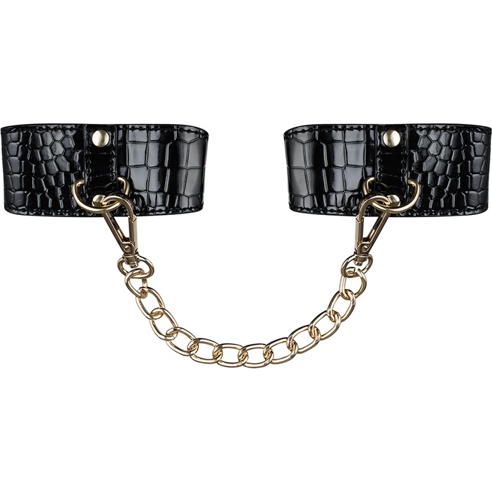 Элегантные черные наручники с цепочкой - Extras