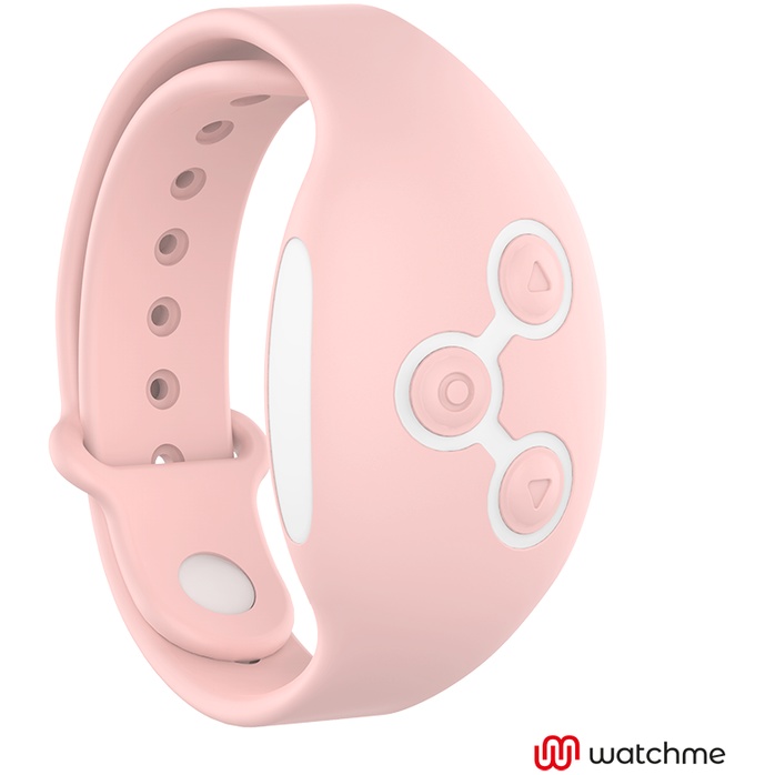 Розовое виброяйцо с нежно-розовым пультом-часами Wearwatch Egg Wireless Watchme. Фотография 2.