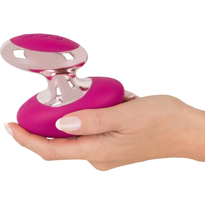 Ярко-розовый вибромассажер Couples Choice Massager - You2Toys. Фотография 4.