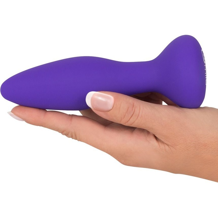 Фиолетовая анальная вибропробка RC Butt Plug - 14,5 см - Sweet Smile. Фотография 2.