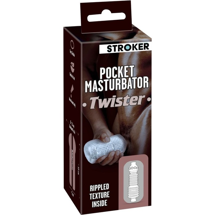 Прозрачный мастурбатор Pocket Masturbator Twister - You2Toys. Фотография 6.