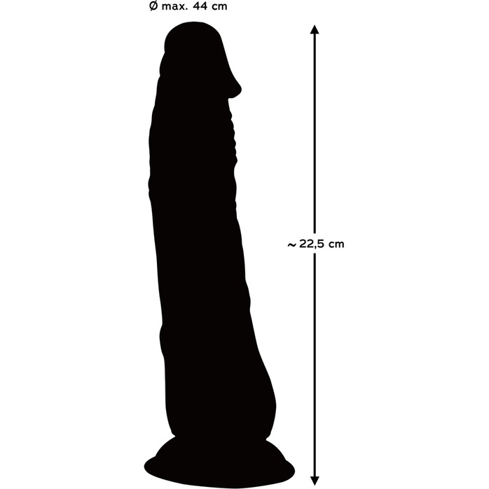 Прозрачный фаллоимитатор Clear Dildo на присоске - 22,5 см - You2Toys. Фотография 9.