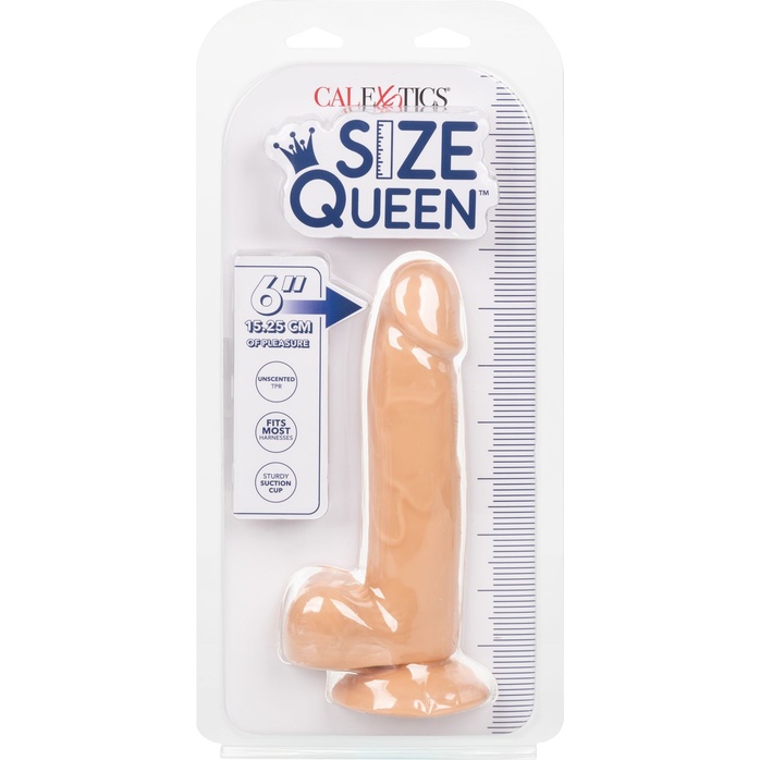 Телесный фаллоимитатор Size Queen 6 - 20,25 см - Size Queen. Фотография 7.