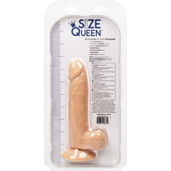 Телесный фаллоимитатор Size Queen 6 - 20,25 см - Size Queen. Фотография 8.