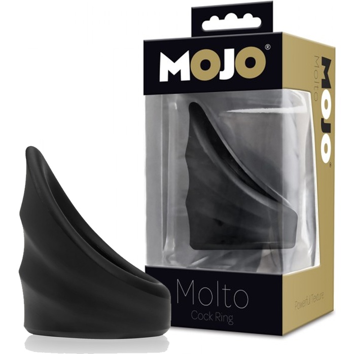 Черное эрекционное кольцо Mojo Molto - Mojo. Фотография 4.