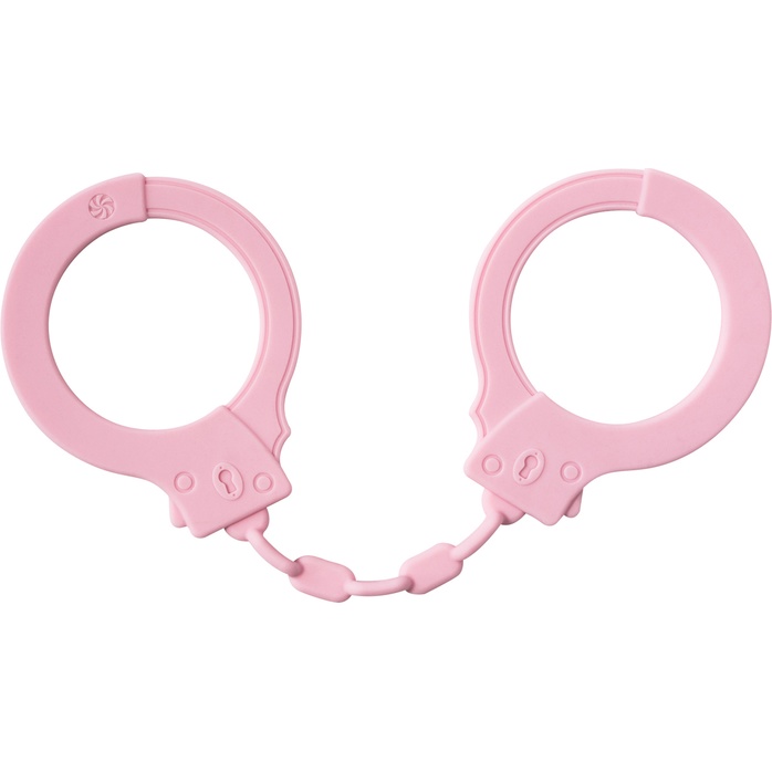 Розовые силиконовые наручники Suppression - Party Hard