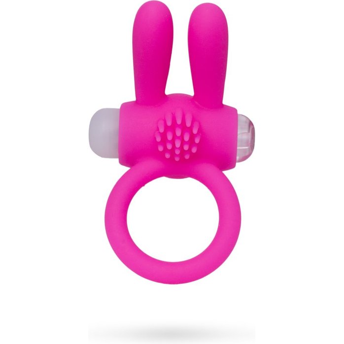 Розовое эрекционное кольцо на пенис с ушками. Фотография 4.