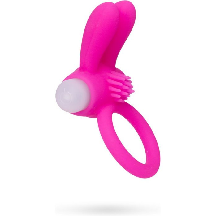 Розовое эрекционное кольцо на пенис с ушками. Фотография 5.