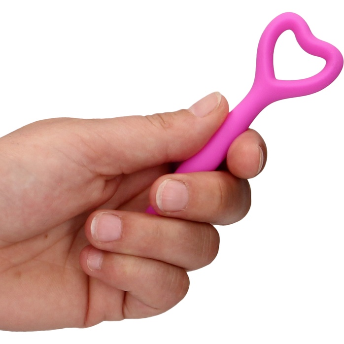Набор розовых вагинальных расширителей с вибропулей Silicone Vaginal Dilator Set - Ouch!. Фотография 2.