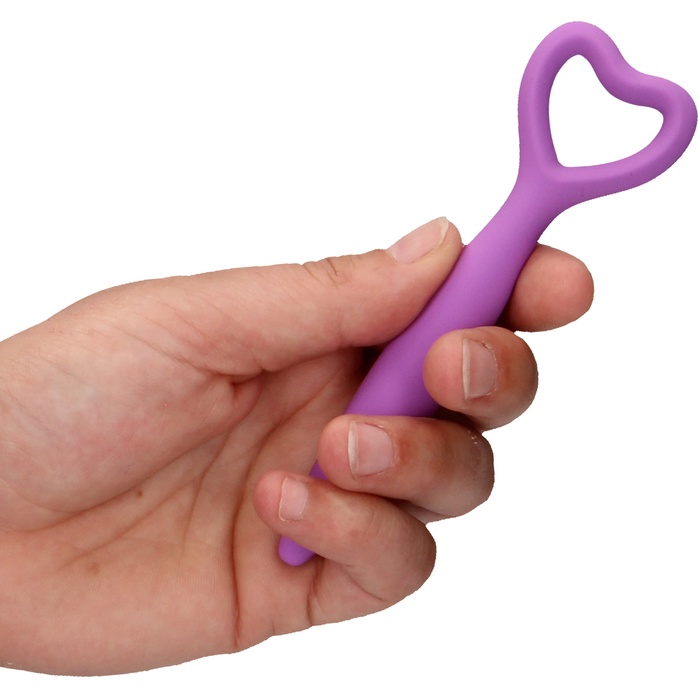 Набор фиолетовых вагинальных расширителей с вибропулей Silicone Vaginal Dilator Set - Ouch!. Фотография 3.