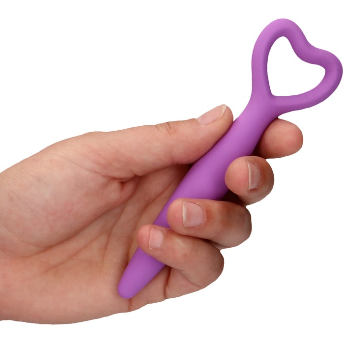 Набор фиолетовых вагинальных расширителей с вибропулей Silicone Vaginal Dilator Set - Ouch!. Фотография 4.