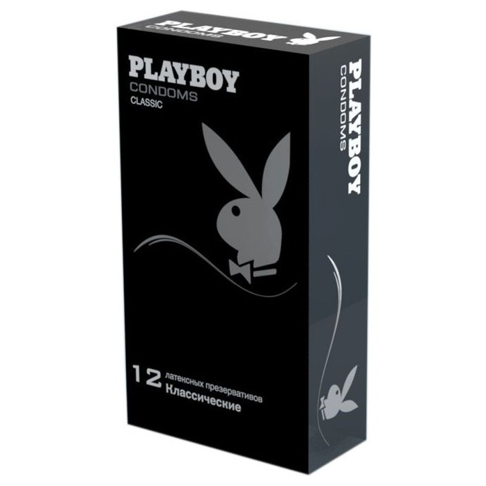 Классические гладкие презервативы Playboy Classic - 12 шт