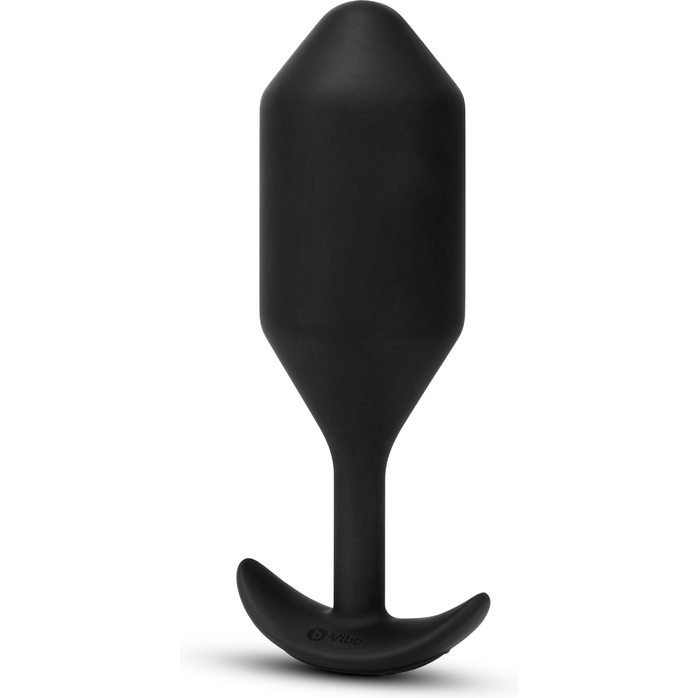 Черная вибропробка для ношения Vibrating Snug Plug 5 - 16,5 см. Фотография 4.