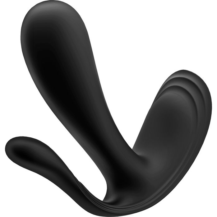 Черный анально-вагинальный вибромассажер Top Secret. Фотография 5.