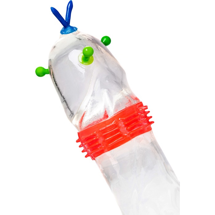 Стимулирующий презерватив Безумная Грета с ароматом ванили - 1 шт - Luxe Extreme. Фотография 2.