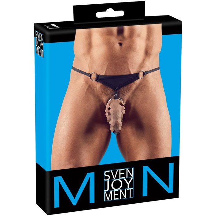 Открытые мужские трусы-стринги с кольцом - Svenjoyment underwear. Фотография 4.